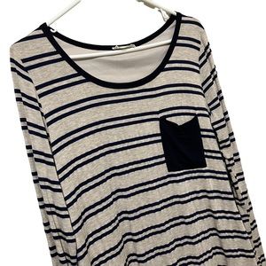 Bo Bel Striped Dress with Buttons on Back